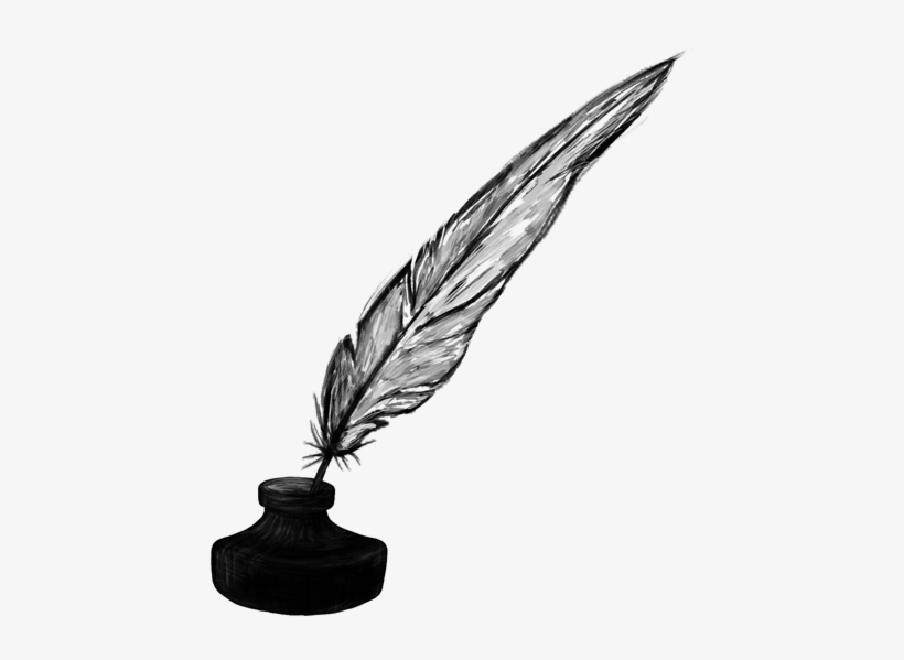Inkwell Ink Transprent Png Free Download Feather - Quill And Ink Transparent, transparent png #8361641