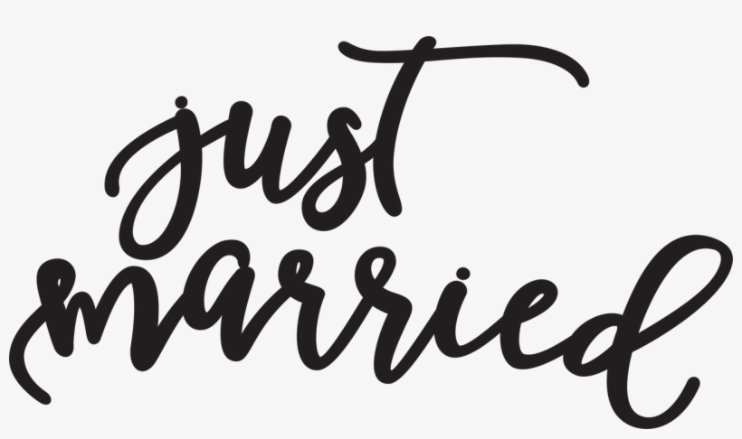 Just Married Svg Cut File - Calligraphy, transparent png #8361915