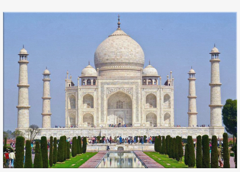 "taj Mahal" Canvas - Taj Mahal Night View, transparent png #8362132