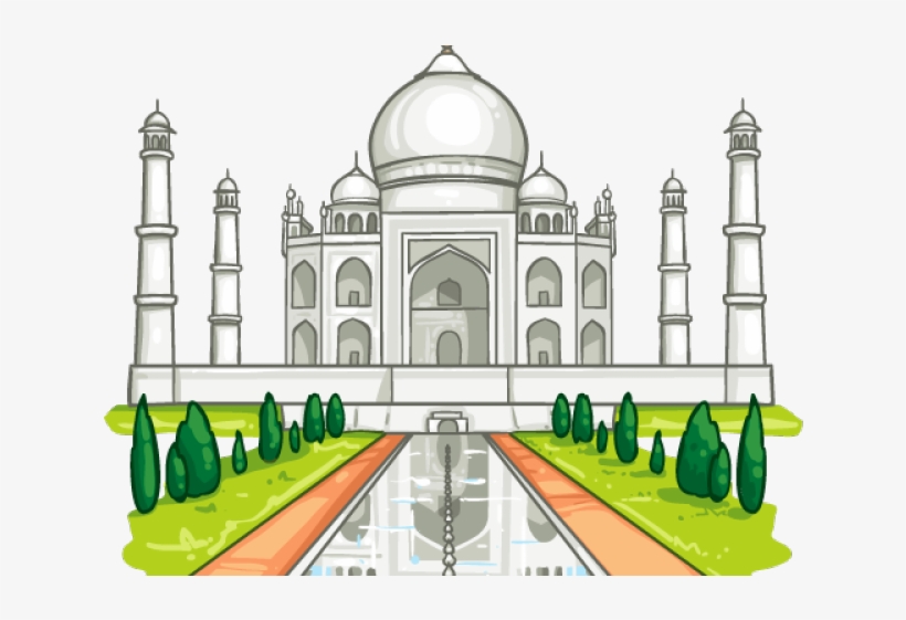 Taj Mahal Clipart Clip Art - Taj Mahal Picture Clipart, transparent png #8362483
