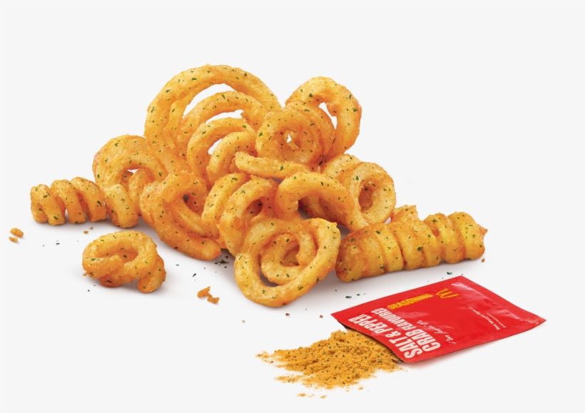 Twist Shake Fries With Salt Pepper Crab Flavoured Curly Fries Mcd Free Transparent Png Download Pngkey