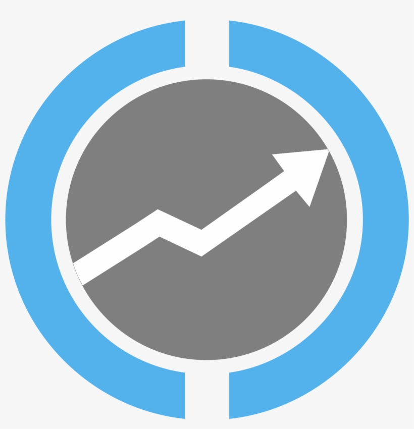 Cryptocointrade Logo White Arrow - Circle, transparent png #8362944