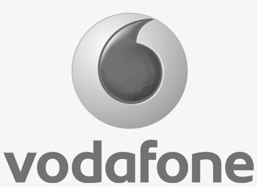 Vodafone Logo Png Grey - Circle, transparent png #8363755