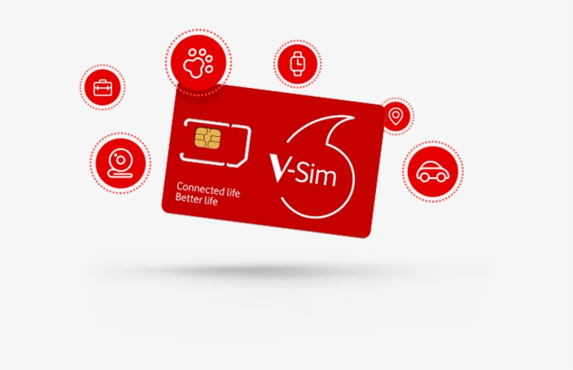 For Ongoing Coverage/tracking, A Single Fixed Monthly - Vodafone V Sim, transparent png #8363787