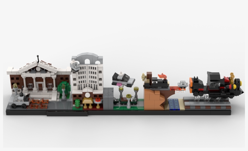Mocback To The Future Skyline Architecture - Back To The Future, transparent png #8364487
