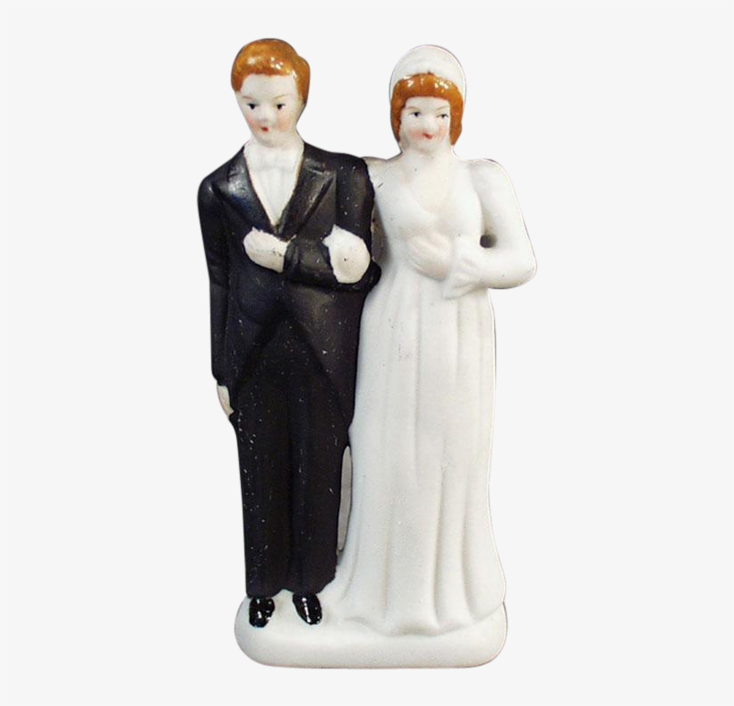 Old Bride Groom Occupied - Figurine, transparent png #8365016