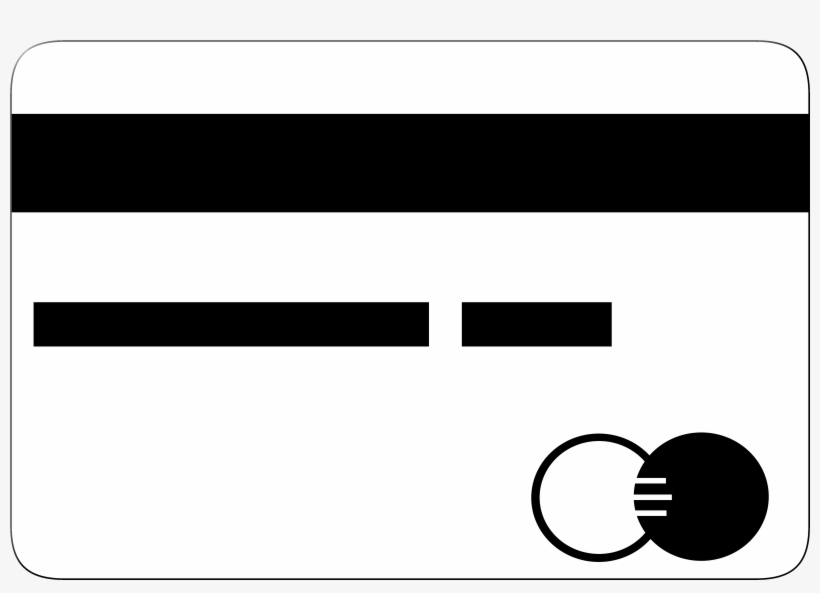 Credit Card In Black And White Color Png Image, transparent png #8365189