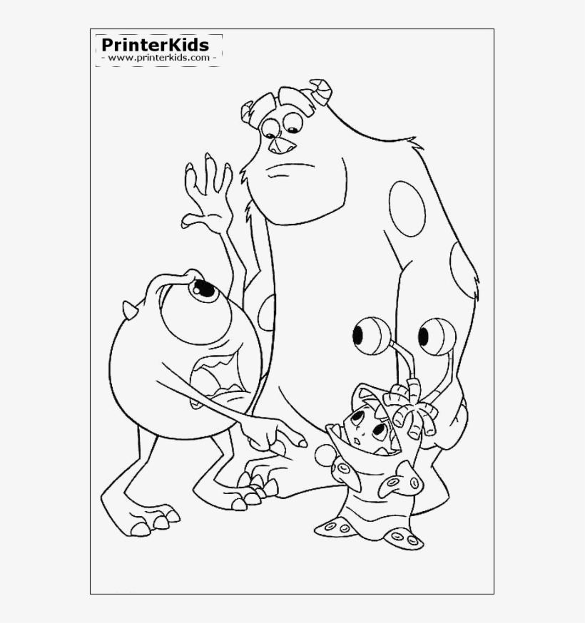 Color Pages Inc Monsters Inc Coloring Pages Color Me - Colouring In Pages Monsters Inc, transparent png #8365296