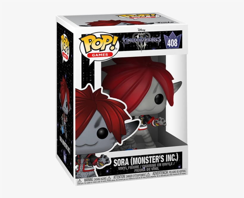 Kingdom Hearts - Monsters Inc Sora Funko Pop, transparent png #8365488
