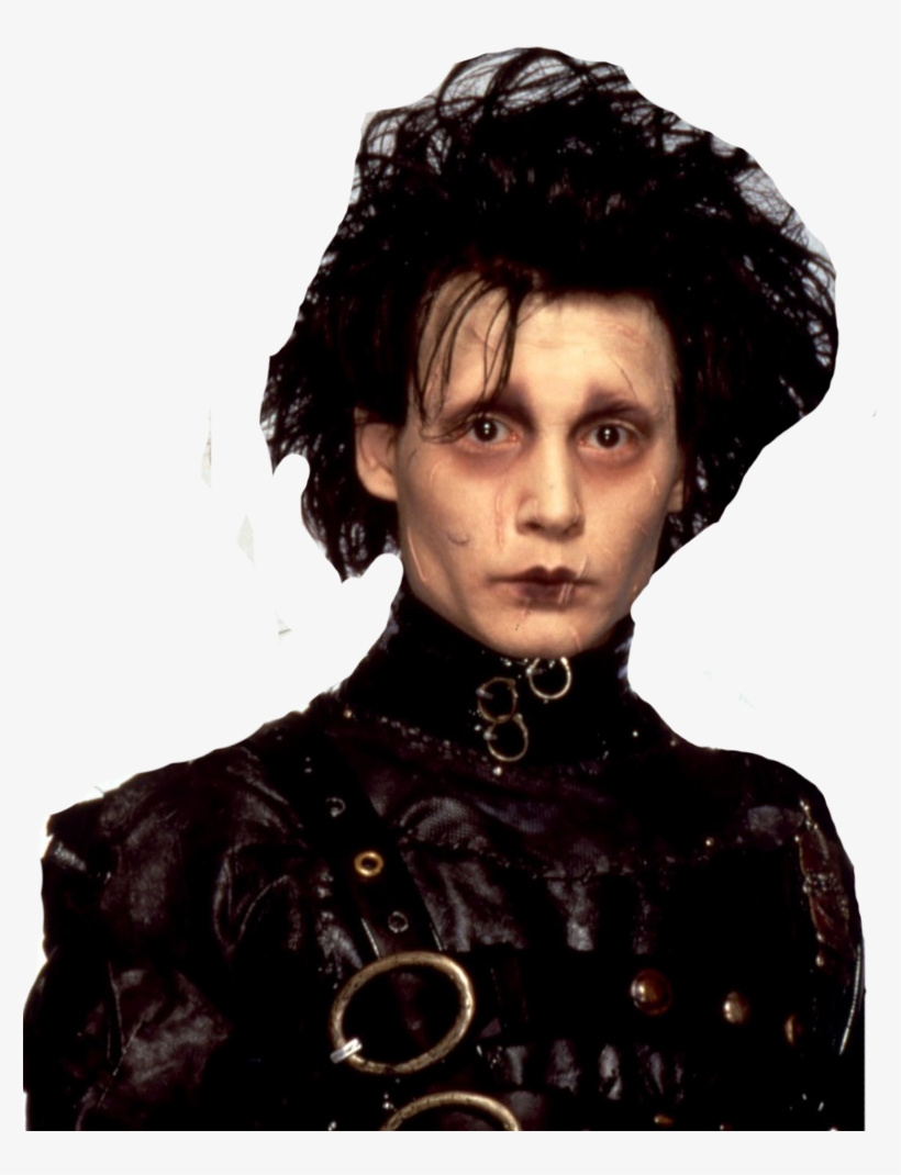 Edward Scissorhands - Johnny Depp Edward Scissorhands Face, transparent png #8365801