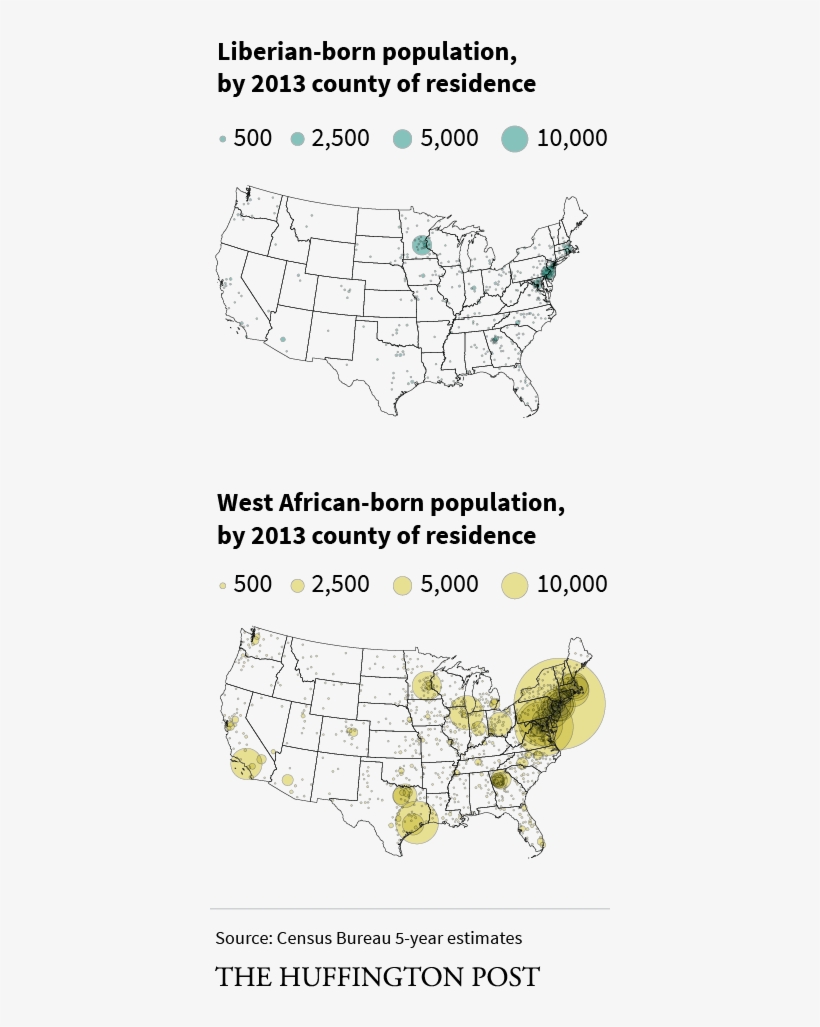 Census Bureau 5-year Estimates - United States Map, transparent png #8365910