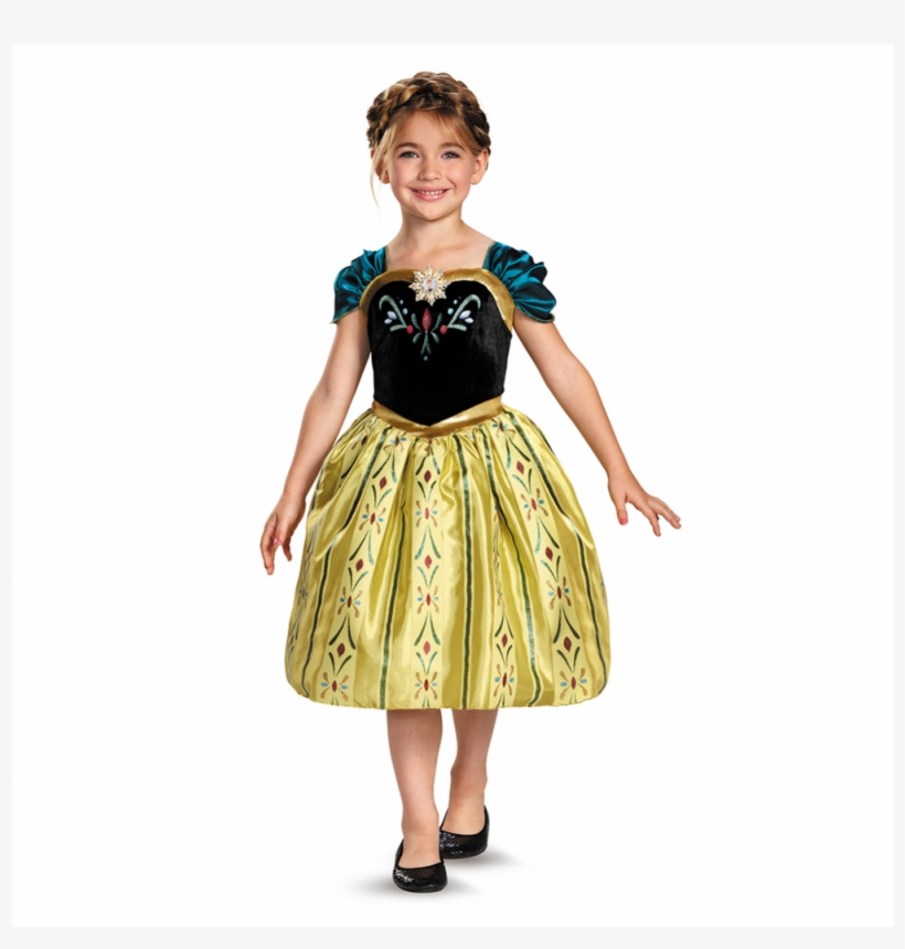 Anna Coronation Frozen - Kid Anna Costume, transparent png #8366602