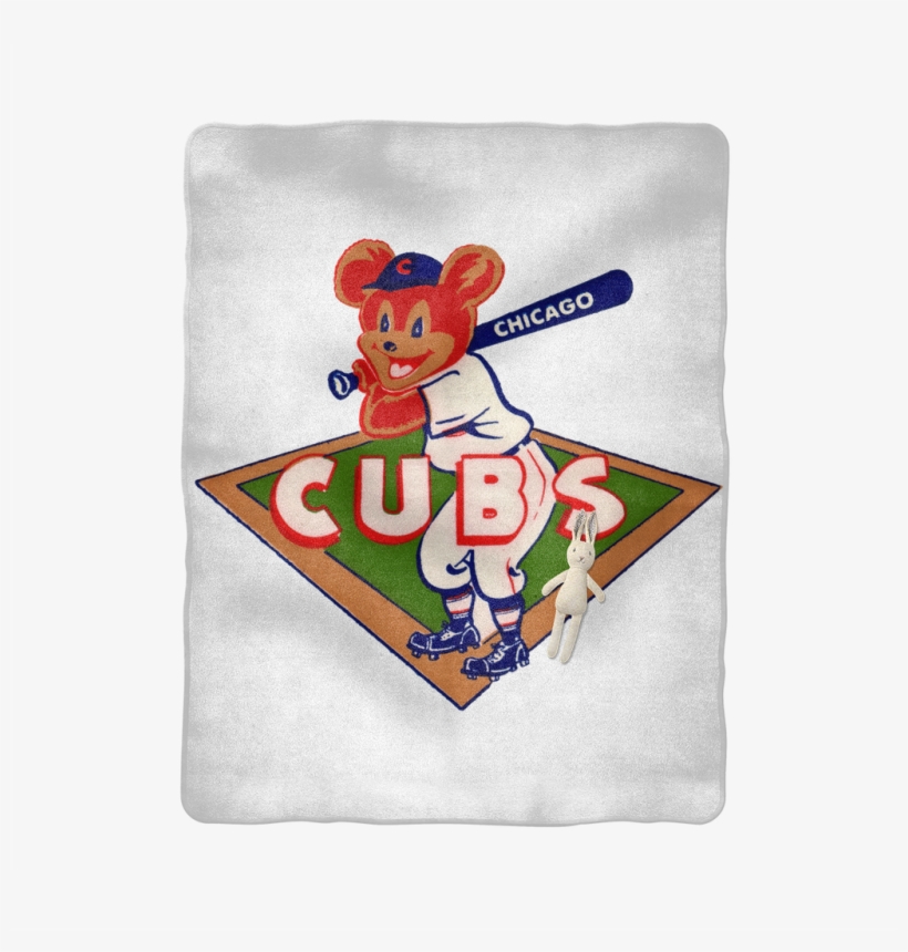1950's Chicago Cubs ﻿sublimation Baby Blanket - Cartoon, transparent png #8366891