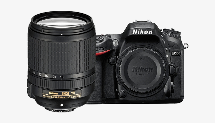 15550a Nikon D7200 Lens - Nikon D7200 Kit 18 140mm, transparent png #8367176