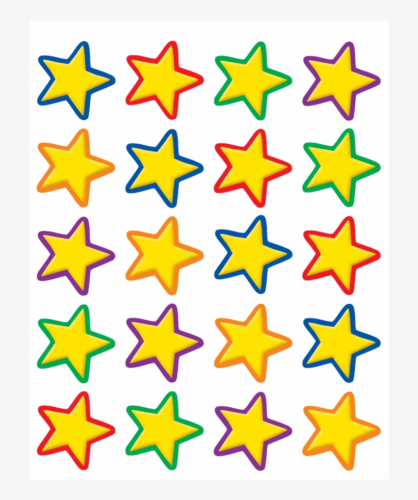 Tcr5161 Yellow Stars Stickers Image - Star, transparent png #8367689