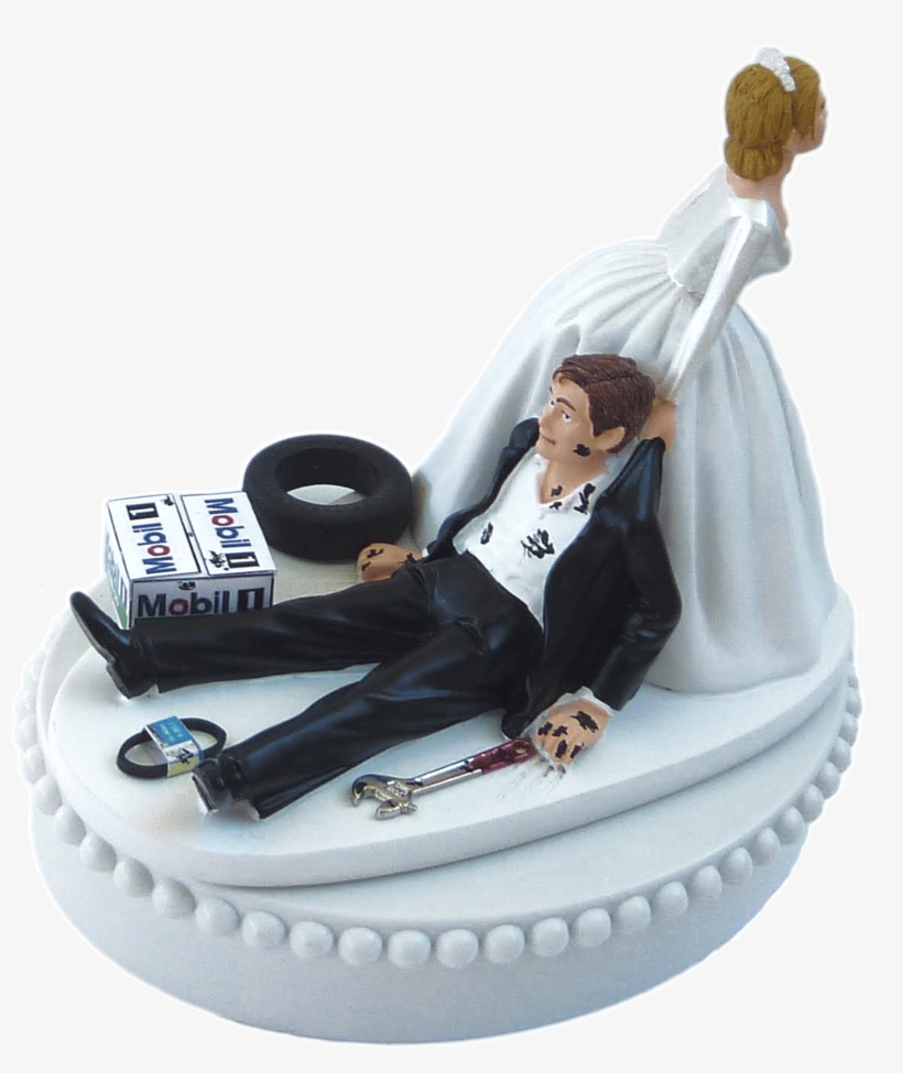 Com Offers Funny And Frilly Wedding Cake Toppers, Garters, - Figurine, transparent png #8367887