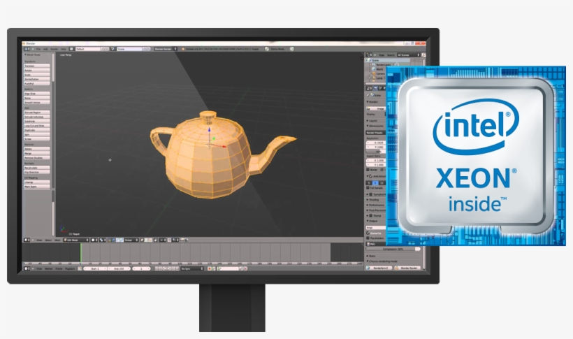 Cpu Rendering - Intel, transparent png #8368183