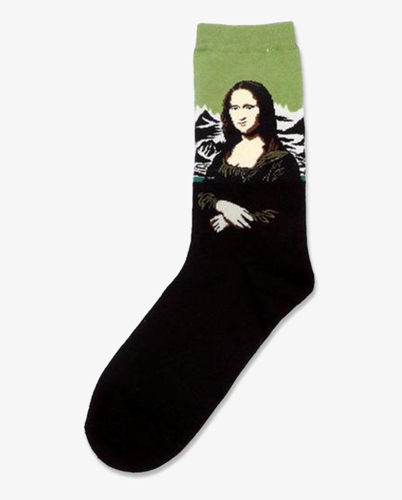 Mona Lisa Socks - Sock, transparent png #8368891