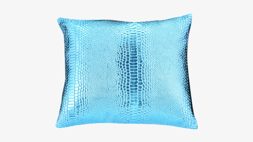 Image For 12x16" Decorative Pillow With Blue Crocodile - Cushion, transparent png #8369284