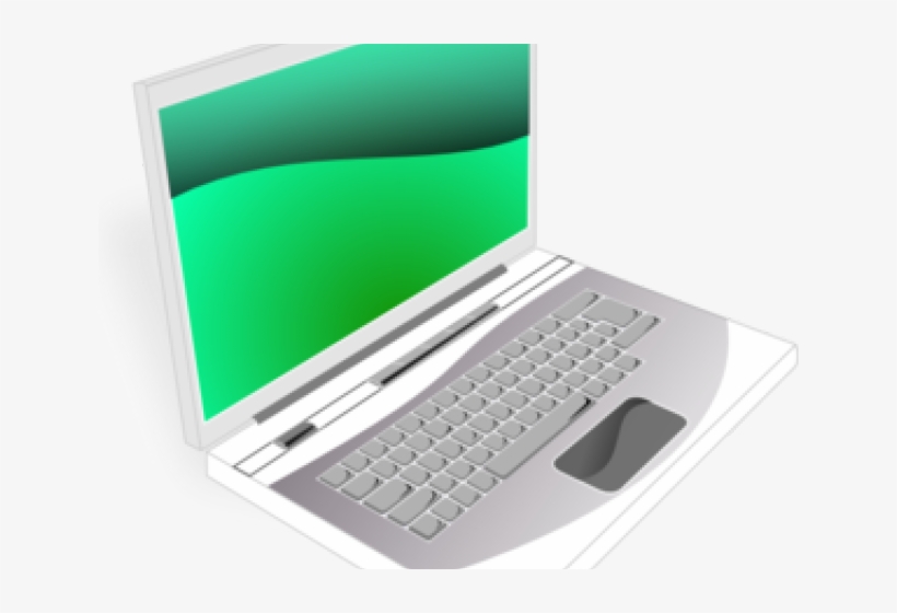 Laptop Clipart Green - Laptop Orange Png, transparent png #8369717