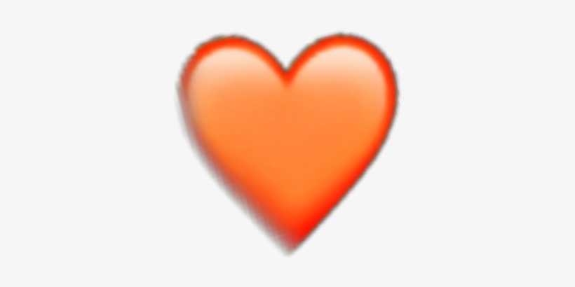 Orange Sticker - Heart, transparent png #8369824