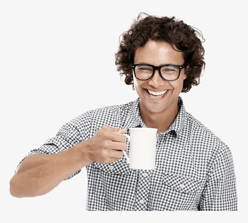 Smile1 - Person Drinking Coffee Transparent, transparent png #8371370