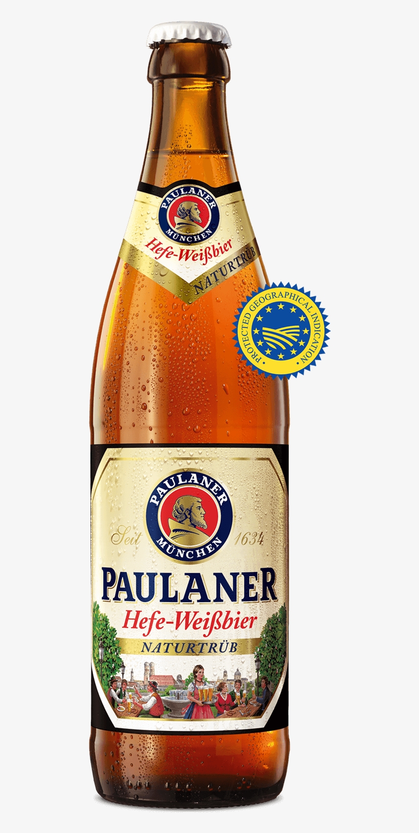 Hefe-weißbier Naturtrüb - Paulaner Hefe Weißbier, transparent png #8371523