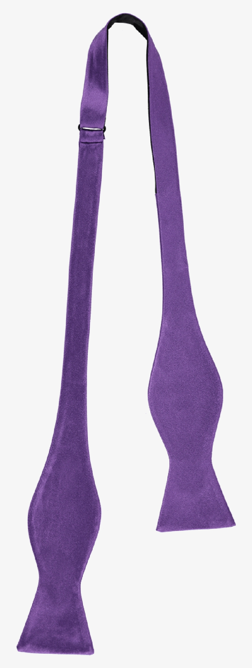 Bow Tie Self Tie Purple - Wool, transparent png #8371748