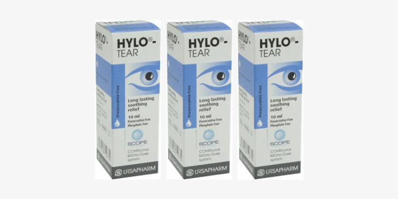 Hylo Tear Long Lasting Eye Drops - Box, transparent png #8372094