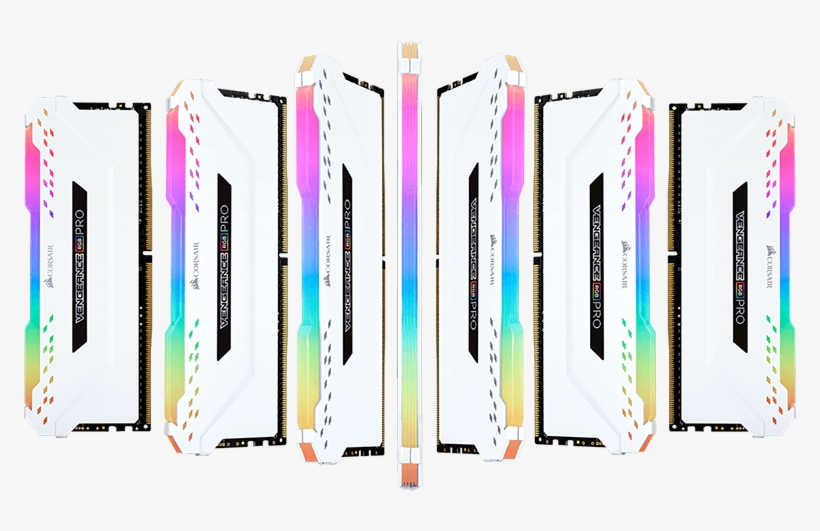 Fill Your Empty Slots With A Burst Of Lightcorsair - White Ddr4 Rgb Corsair, transparent png #8372214