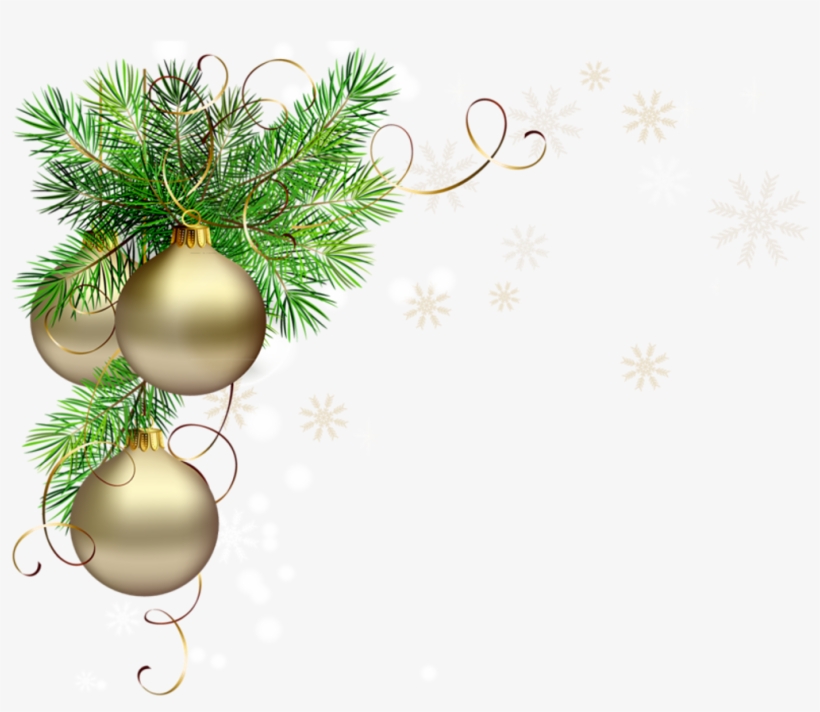 Png Navidad Adornodenavidad Adornos Merrychristmas - Green And Gold Christmas, transparent png #8373138