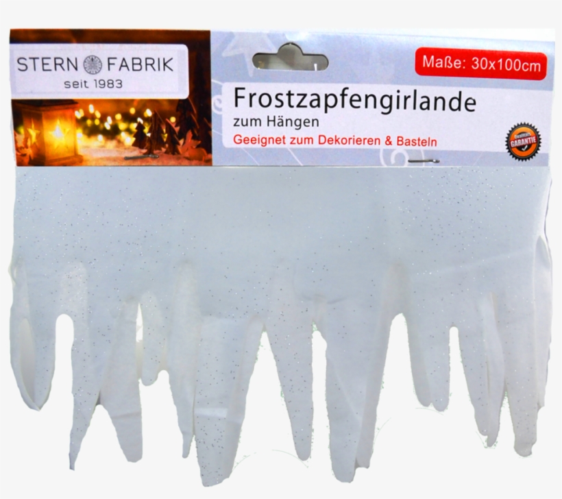 Ice Crystal Banderole For Hanging 30x100cm - Poster, transparent png #8373233