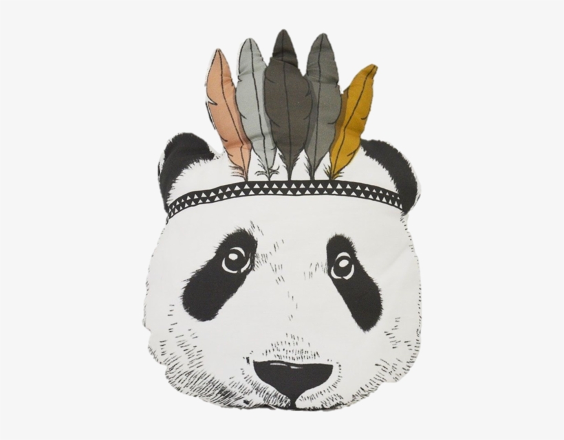 Indian Panda Pillow - Affiche Pour Chambre D Enfant, transparent png #8373831