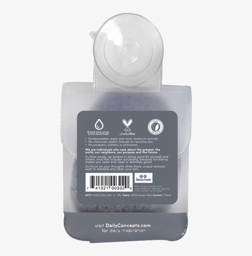Daily Konjac Sponge-charcoal Daily Concepts - Headphones, transparent png #8374005
