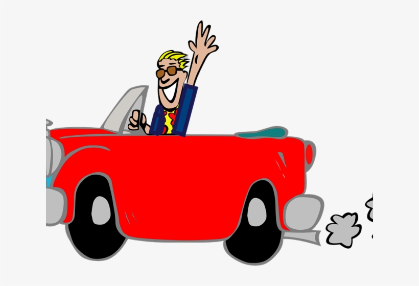 Driving Clipart Car Rider - Driving Car Clip Art, transparent png #8374044
