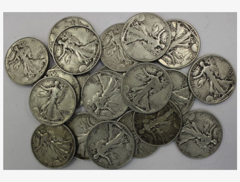 1940's Walking Liberty Half Dollar Roll - Dime, transparent png #8375111