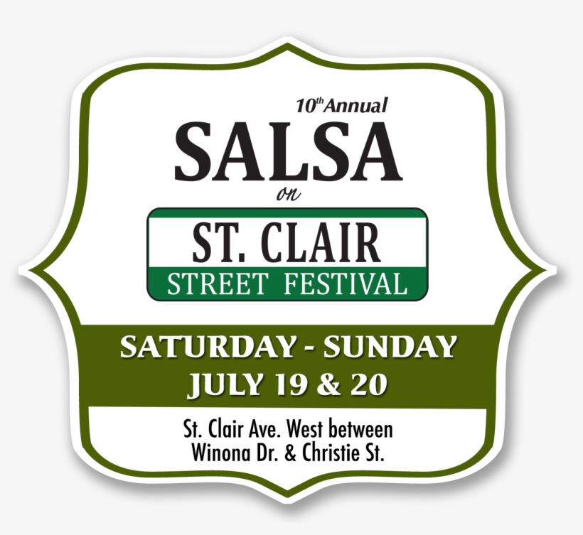 The 10th Annual Salsa On St - Salsa On St Clair, transparent png #8375193