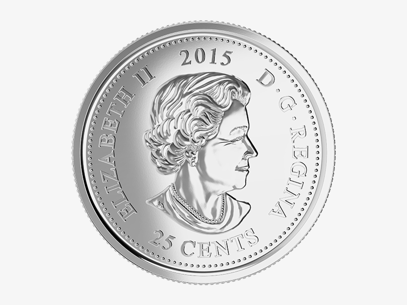 Quarter Drawing Coin Canadian - Canadian Poppy Coin, transparent png #8376109