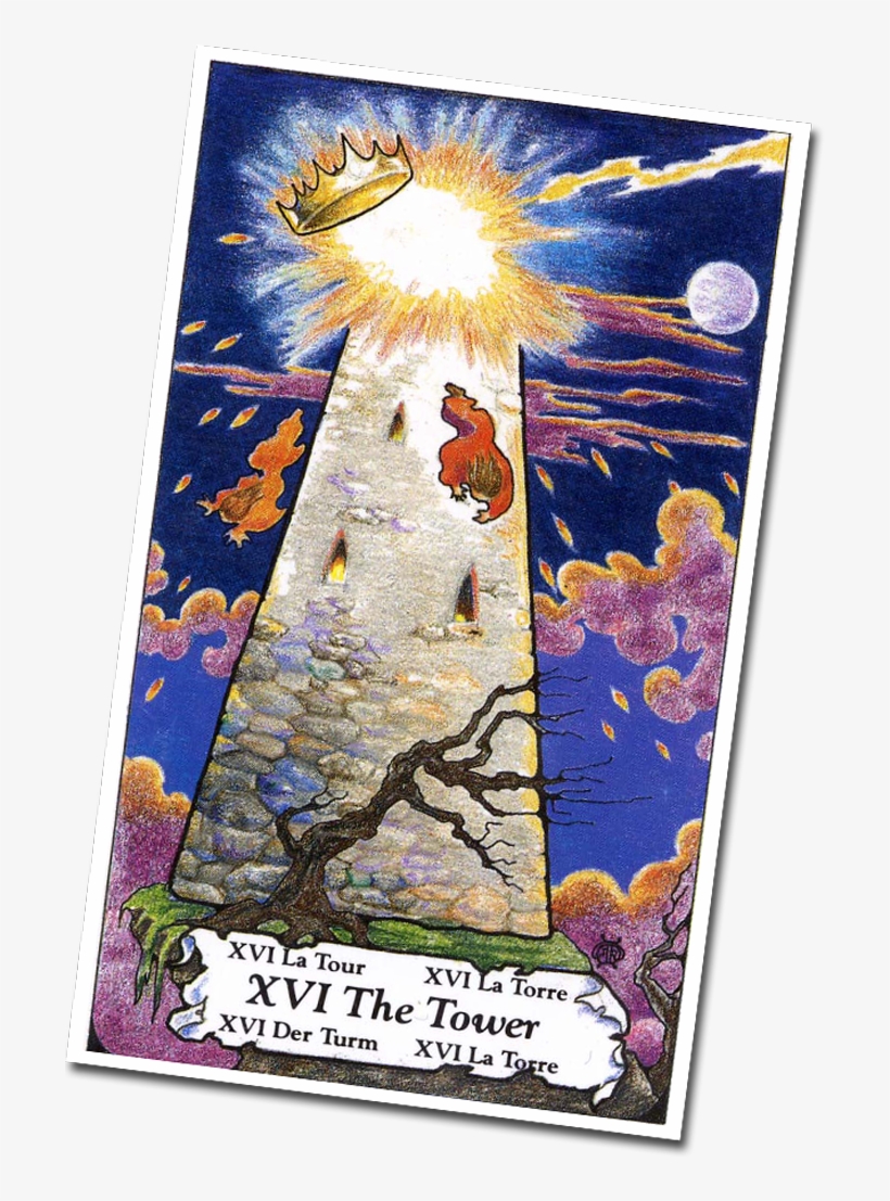 The Gnome Starts To Follow Jane And Try To Get In Front - Tarot Card 16, transparent png #8376417