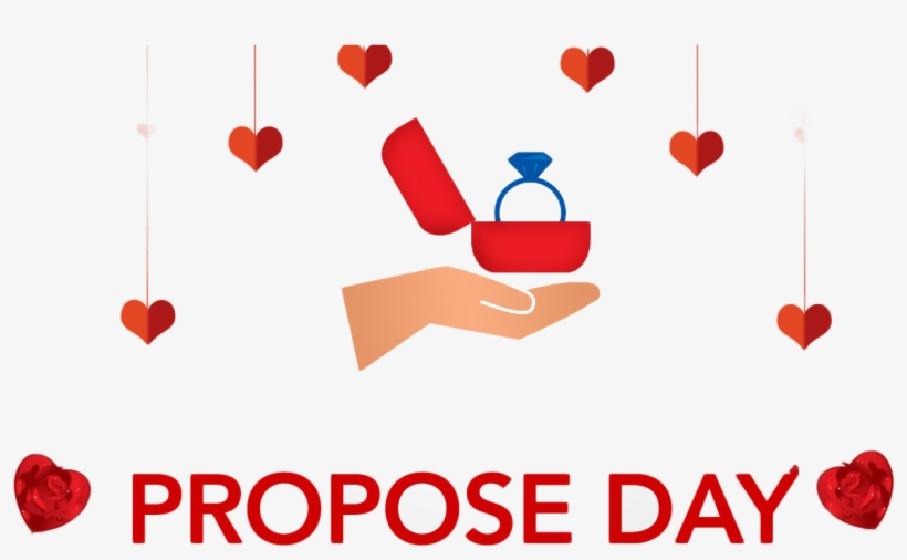 Happy Propose Day Png Image - Heart, transparent png #8376785