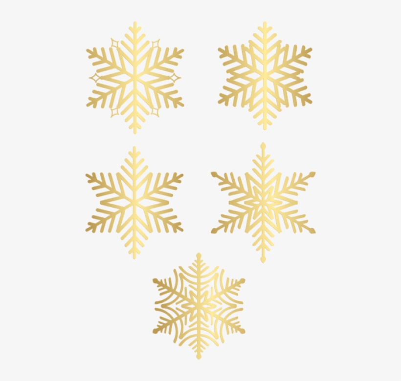 Free Png Snowflakes Golddeco Png - Motif, transparent png #8376844