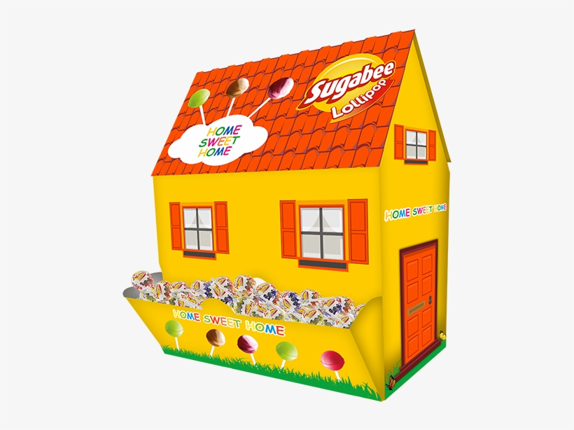 Sugabee Yoghurt Lollipop - House, transparent png #8377012