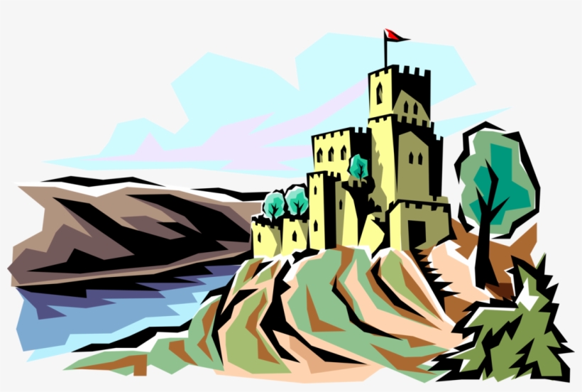 More In Same Style Group - Castle On A Hill With A River, transparent png #8377154