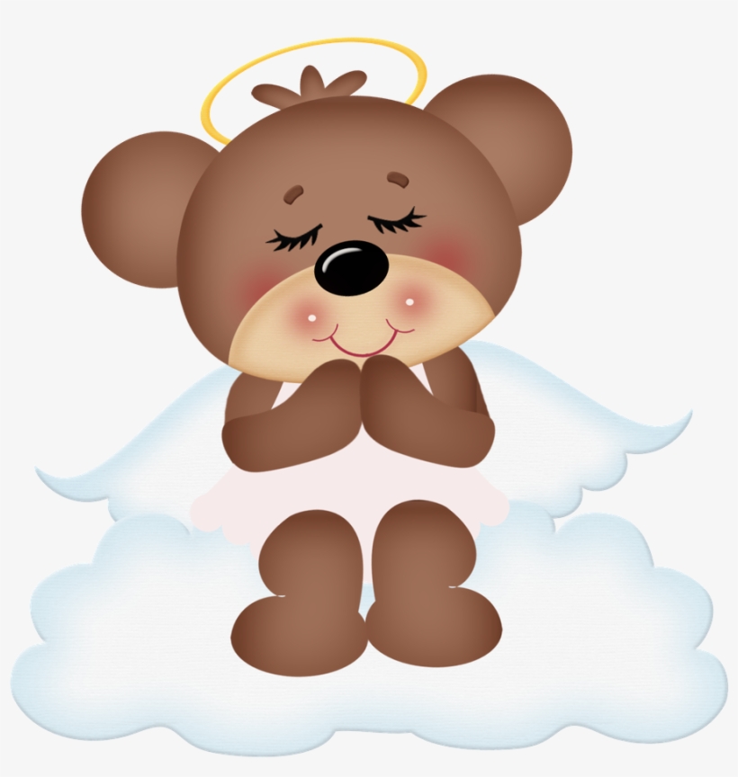 Sleepy Angel Bear Angel Bear, Bear Clipart, Cute Bears, - Angel Teddy Bear Clip Art, transparent png #8377903