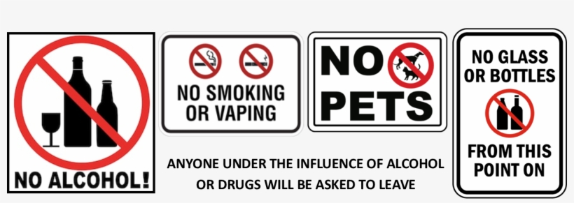 Aquatic Center Policies - Traffic Sign, transparent png #8378848