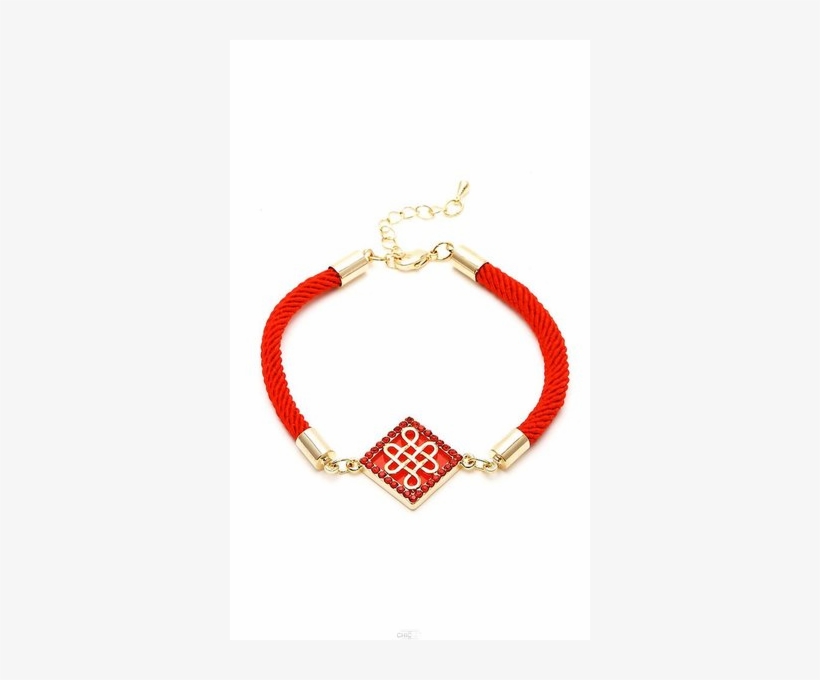 Brass Bracelet Diamond Bow String Red Gold Asia Enamel - Bracelet, transparent png #8379084