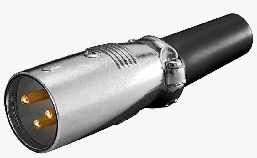 Xlr Connector, 3 Pin, Gold Plated Contacts Frei - Xlr Stecker 4 Polig, transparent png #8379114