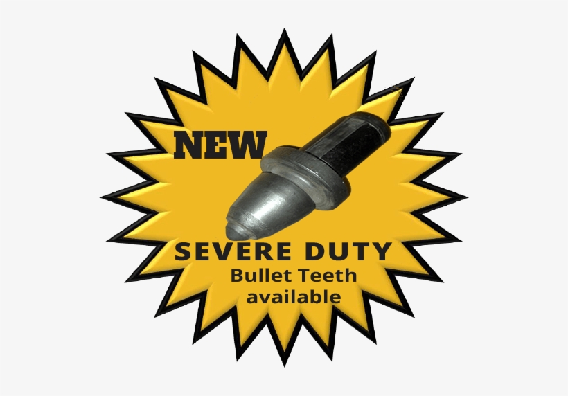 With New Severe Duty Bullet Teeth - Pop Art, transparent png #8379192
