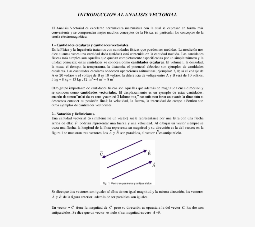 Pdf - Introduccion De Analisis Vectorial, transparent png #8380110