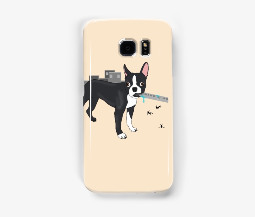 Attack Of The Colossal Boston Terrier By Prettyinink - Boston Terrier, transparent png #8381545